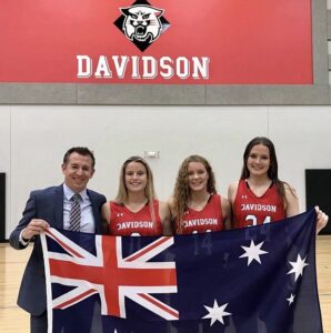 Photo of Davidson WBB's Australians.